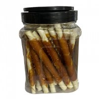 חטיפי לעסניות מצופות עוף IDOG בצנצנת 400 גרם