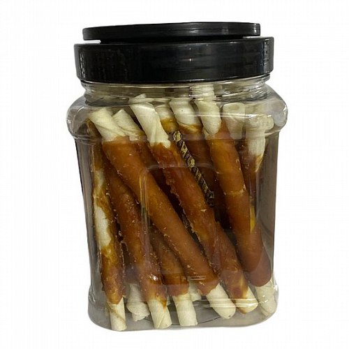 חטיפי לעסניות מצופות עוף IDOG בצנצנת 400 גרם