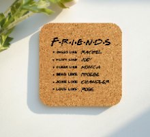 6 תחתיות מרובעות שונות על חברים