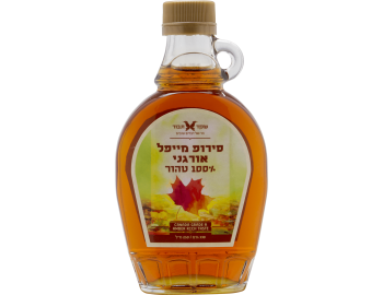סירופ מייפל אורגני – 330 גרם שקד תבור