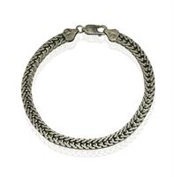 צמיד כסף מושחר חוליות לגבר