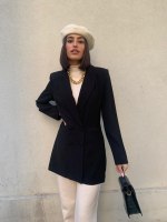 ג'קט מחוייט LOUISA שחור