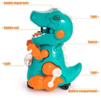 דינוזאור לד מפריח בועות סבון