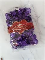 מארז קילו סוכריות לב בצבעים כסף/זהב/סגול/אדום