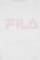 חליפת חצאית לבנה כיתוב ורוד (4-16) FILA