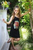 שמלת כתף אחת דפוס