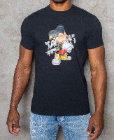 טי שרט  T - AKASHI LOGO צבע שחור מיקי מאוס