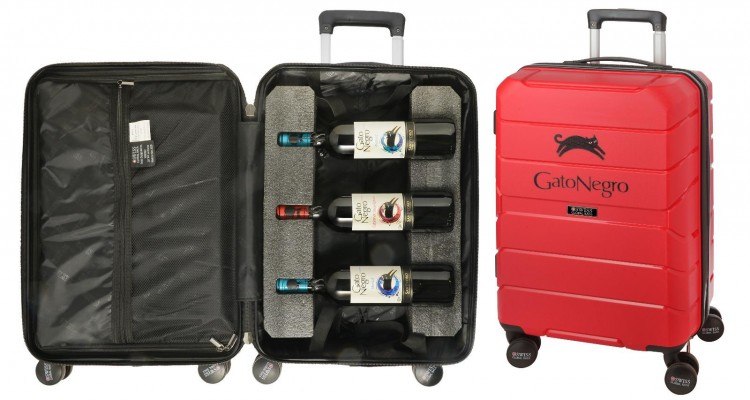 מארז גאטו נגרו מזוודה - קברנה סוביניון + מלבק + מרלו