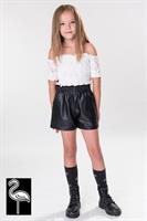 טופ GIGI תחרה לבן FLAMINGO