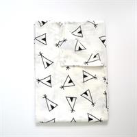 שמיכת טטרה גדולה שחור-לבן