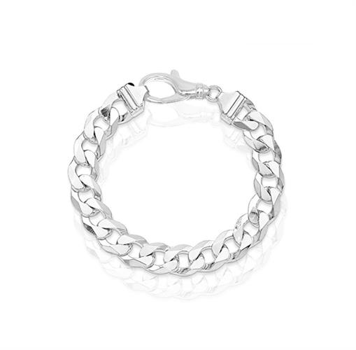 צמיד מכסף 925 דגם CURB מיוחד 11.3 ממ