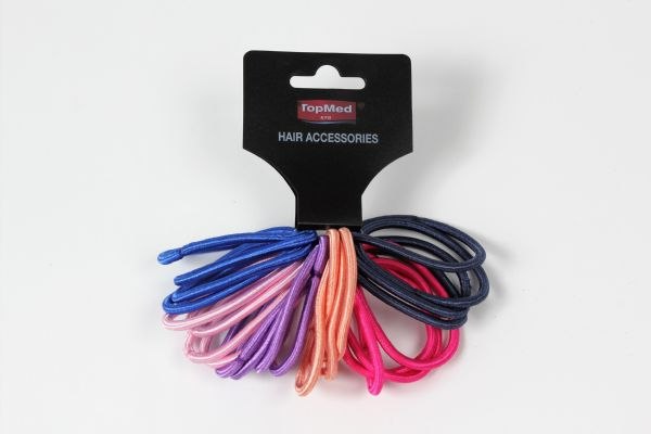 טופמד גומיות עבות לשיער  מארז צבעוני 24 יחידות