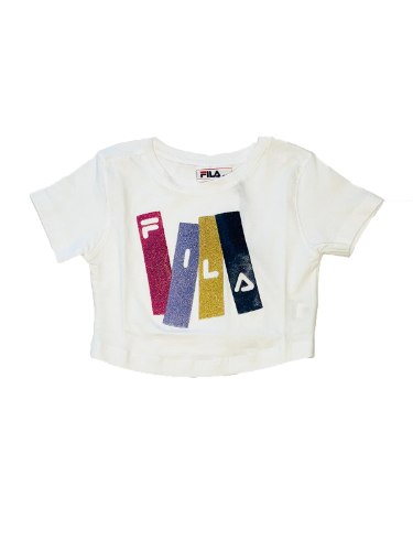 טישירט קרופ FILA לוגו מנצנץ 4-16