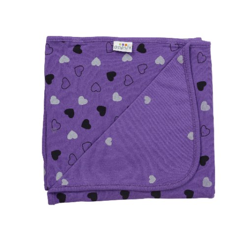 שמיכת לבבות סגול