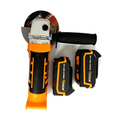 משחזת נטענת 2 בטריות ליתיום 18V ומטען מהיר מבית חברת HOTECHE