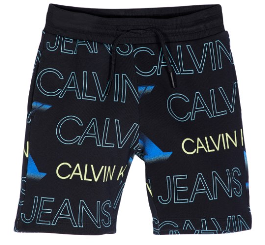 שורט CK שחור מודפס