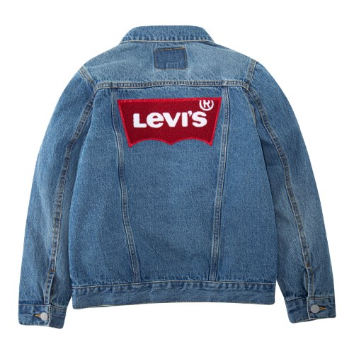 ג׳קט ג׳ינס LEVIS לוגו בגב