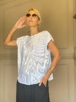 חולצת גופרה - לבן