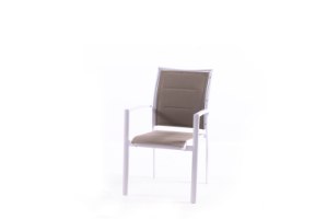 כסא גינה אלומניום דגם זוהר לבן