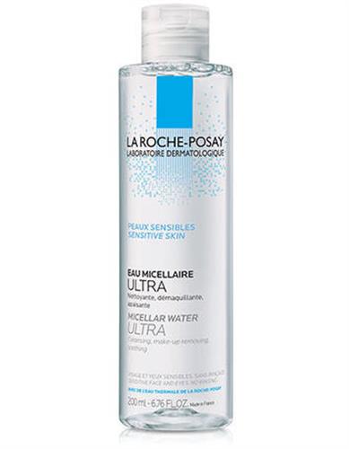 LA ROCHE POSAY מים מיסלריים אולטרא לעיניים רגישות ולעור רגיש 200 מל