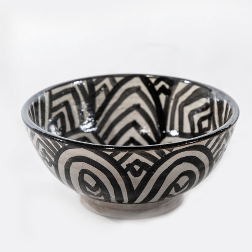 קערה fes  שחור לבן S