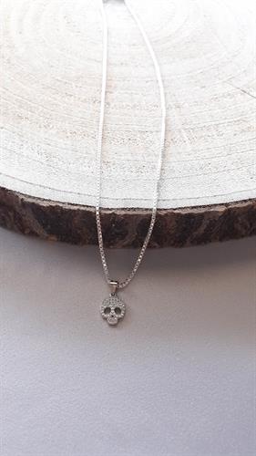 שרשרת גולגולת לגבר