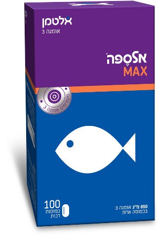 אלטמן   אלספה MAX -- כמוסות 100| 850 מ"ג
