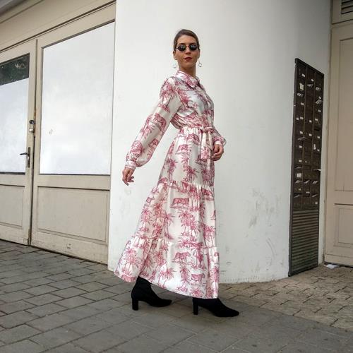 שמלת TIGER - מכופתרת