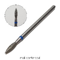 ראש שיוף למניקור - טיפה ארוך צר כחול