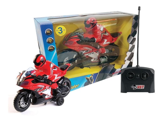 אופנוע שלט 2 כיוונים אדום/צהוב