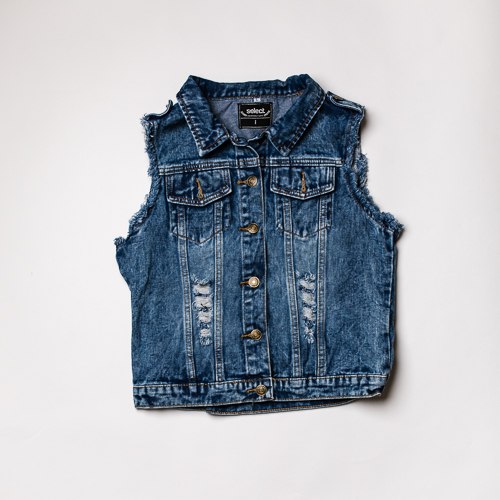 ווסט ג'ינס כהה קרעים נשים