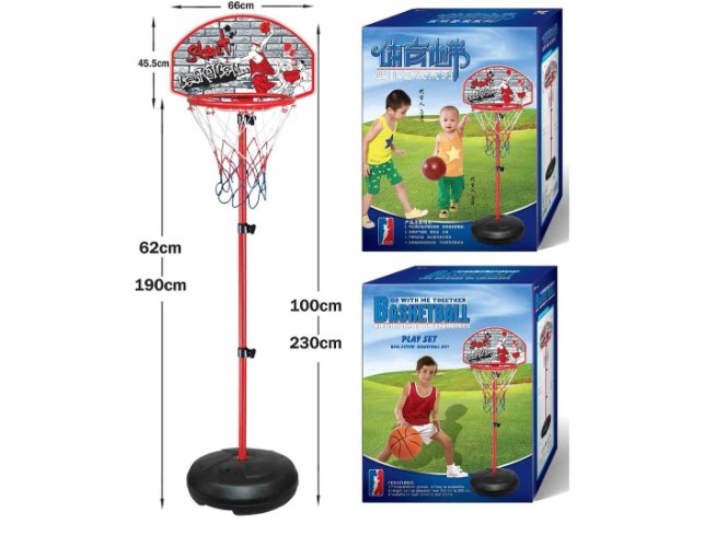 סל עמוד ענק כולל כדור ומשאבה