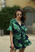 אוברול מעטפת הדפס עלים