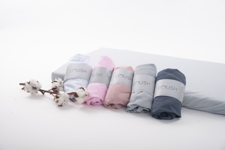 סדין לעריסה/לעגלה- 100% כותנה אורגנית- מגוון צבעים