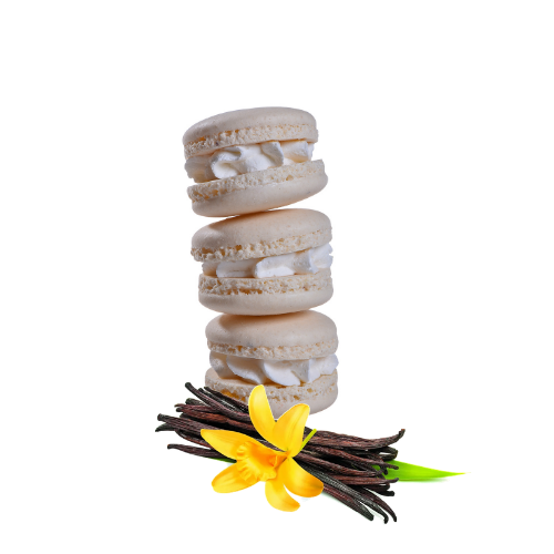 מקרון לבן ממולא - וניל צרפתי (144יח')