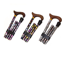 מקל הליכה טלסקופי מתקפל צבעוני