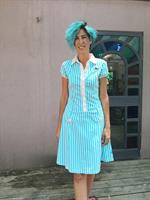 שמלת מיני חגיגית שנות ה-60 מידה M/L