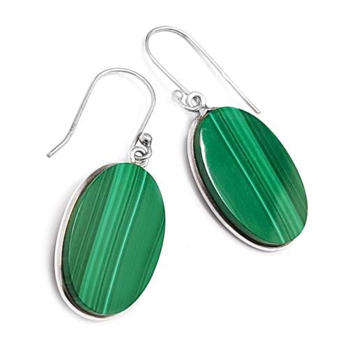 עגילי כסף משובצים אבני מלאכית A8489 | תכשיטי כסף | עגילי כסף