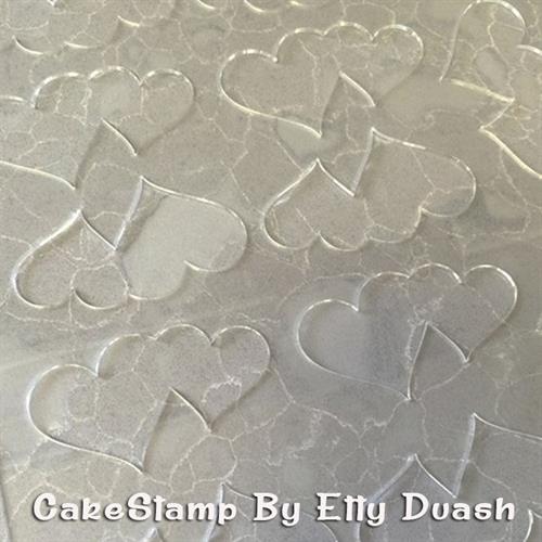 לוח לבבות זוגי - ליצירה בשוקולד