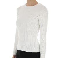 חולצת סריג קשירות בגב לבן GUESS