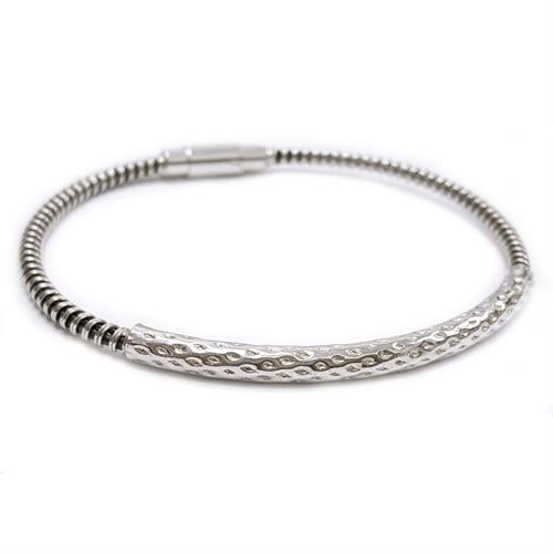 צמיד מכסף עם סגירת מגנט Z2945 | תכשיטי כסף 925 | צמידי כסף