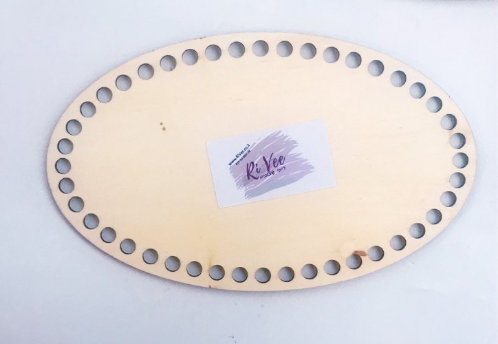 תחתית עץ אליפסה, תחתית אליפסה לסלסלה, תחתיות לסלסלה,תחתית עץ אובלית לסלסלה סרוגהבסיס עץ לסלסלה סרוגה , תחתית עץ לחוטי טריקו