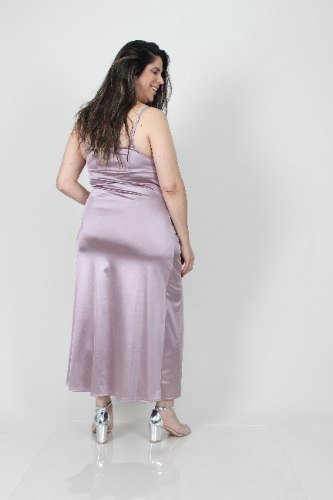 שמלת לייני סגלגל סאטן