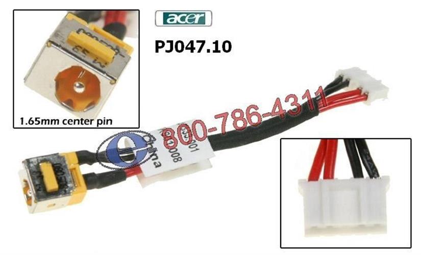 PJ047.10 - Acer Extensa 5420 / 5620 DC JACK שקע טעינה למחשב נייד אייסר