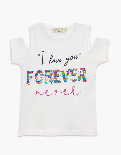 חולצת בנות טריקו מעוצבת forever