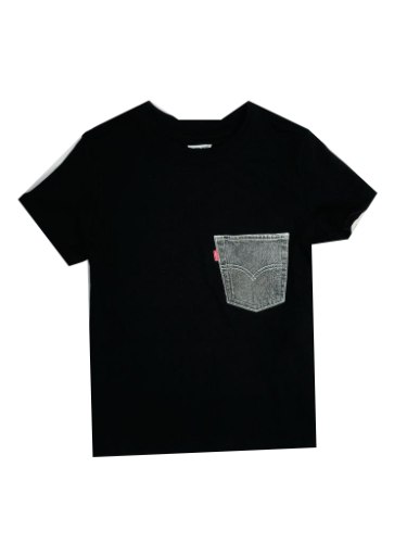 טישירט LEVIS שחור כיס ג'ינס 2-16
