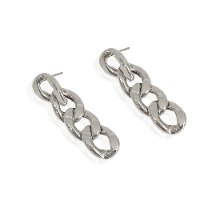 עגילי זהב חוליות נתלים|זהב לבן או צהוב