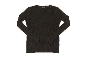 סריג צווארון וי בייסיק נשים