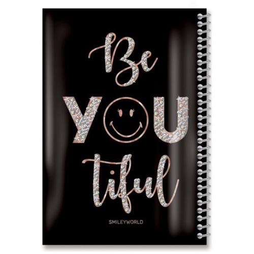 מחברת PP A4חשבון סמיילי שחור