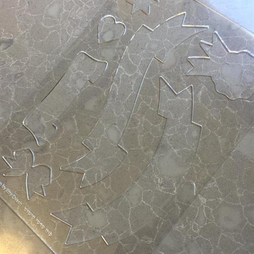 לוח סרטי קישוט - ליצירה בשוקולד